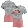 Outerstuff Juniors Gray/Scarlet San Francisco 49ers Beth Camo Dip-Dye T-Shirt 1 Outerstuff Juniors Gray/Scarlet San Francisco 49ers Beth Camo Dip-Dye T-Shirt -Fanatics DSCO1146288351 1927