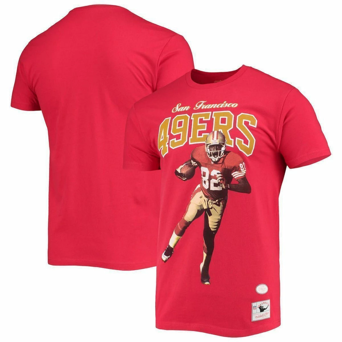 Mitchell & Ness Men's John Taylor San Francisco 49ers Scarlet Player Graphics T-Shirt 3 Mitchell & Ness Men's John Taylor San Francisco 49ers Scarlet Player Graphics T-Shirt