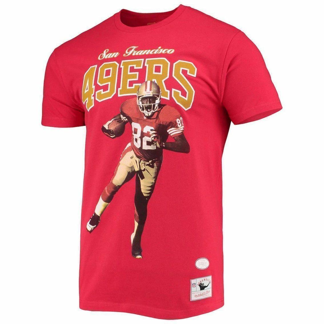 Mitchell & Ness Men's John Taylor San Francisco 49ers Scarlet Player Graphics T-Shirt 5 Mitchell & Ness Men's John Taylor San Francisco 49ers Scarlet Player Graphics T-Shirt - Image 3
