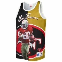 Mitchell & Ness Men's Jerry Rice Black/Gold San Francisco 49ers Retired Player Graphic Tank Top 8 Mitchell & Ness Men's Jerry Rice Black/Gold San Francisco 49ers Retired Player Graphic Tank Top -Fanatics DSCO1146345811 1007 ALT2