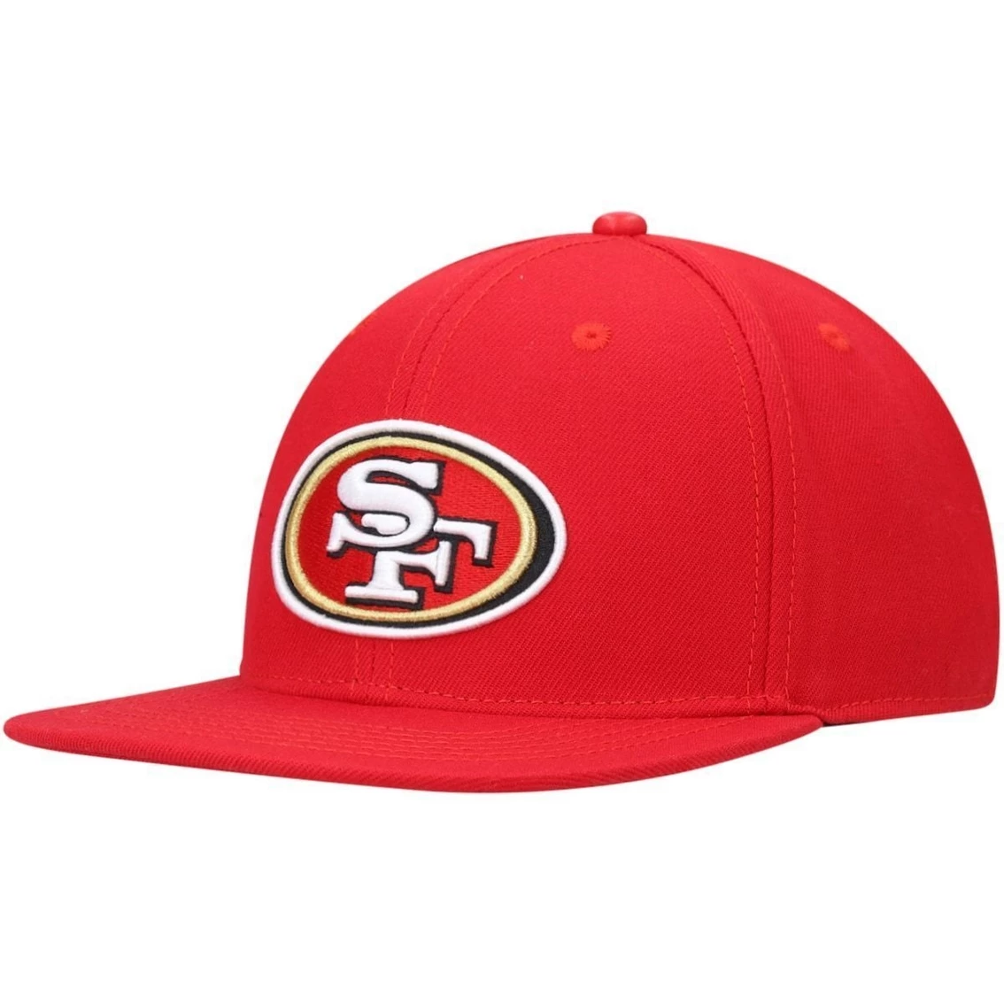 Pro Standard Men's Scarlet San Francisco 49ers Logo II Snapback Hat 6 Pro Standard Men's Scarlet San Francisco 49ers Logo II Snapback Hat - Image 4