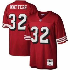 Mitchell & Ness Men's Ricky Watters Scarlet San Francisco 49ers Legacy Replica Jersey -Fanatics DSCO1146345823 2946 ALT1