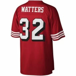 Mitchell & Ness Men's Ricky Watters Scarlet San Francisco 49ers Legacy Replica Jersey -Fanatics DSCO1146345823 2946 ALT3