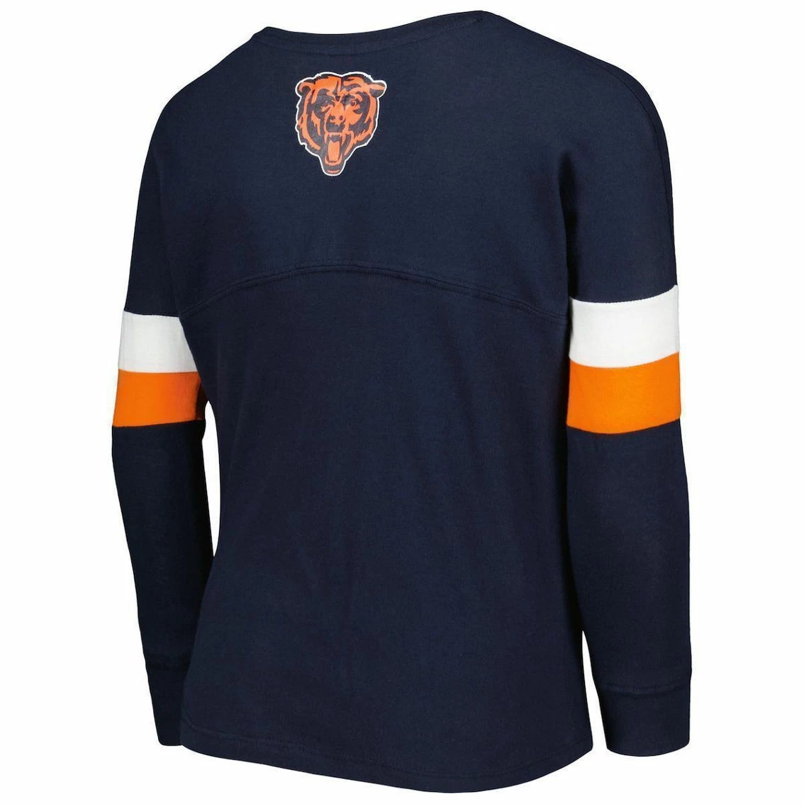 New Era Girls Youth Navy Chicago Bears Lace-Up Long Sleeve T-Shirt 6 New Era Girls Youth Navy Chicago Bears Lace-Up Long Sleeve T-Shirt - Image 4