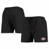 FOCO Men's Black San Francisco 49ers Magic Print Palm Traditional Swim Shorts