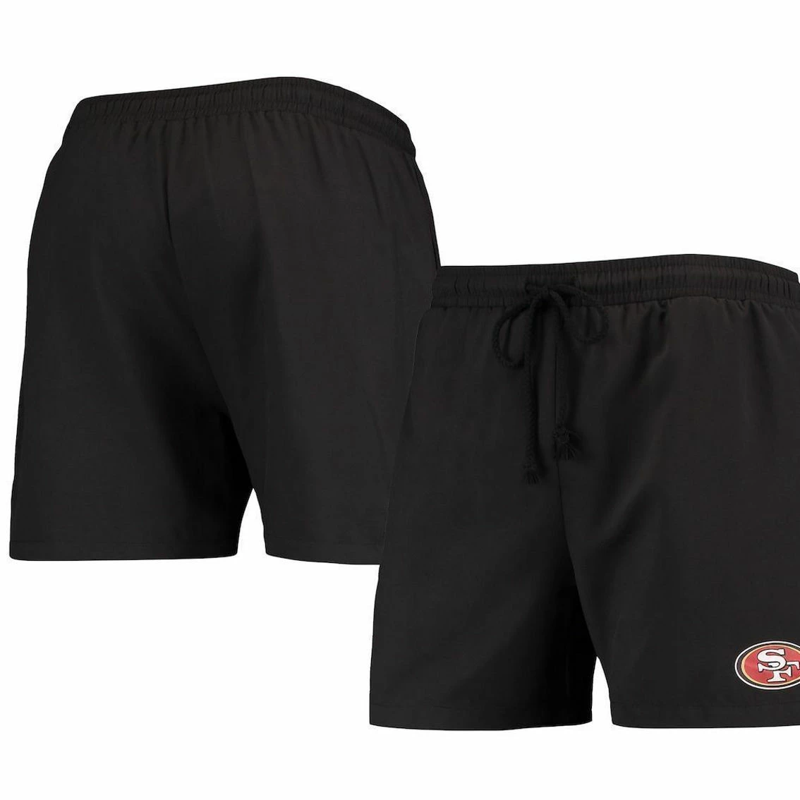FOCO Men's Black San Francisco 49ers Magic Print Palm Traditional Swim Shorts 4 FOCO Men's Black San Francisco 49ers Magic Print Palm Traditional Swim Shorts - Image 2