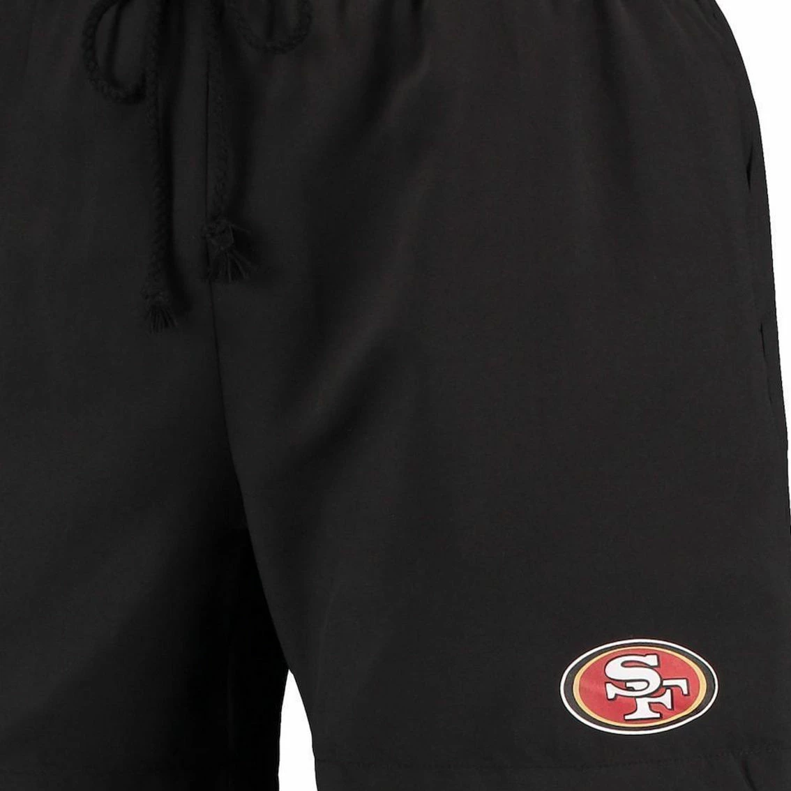 FOCO Men's Black San Francisco 49ers Magic Print Palm Traditional Swim Shorts 5 FOCO Men's Black San Francisco 49ers Magic Print Palm Traditional Swim Shorts - Image 3