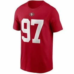 Nike Men's Nick Bosa Scarlet San Francisco 49ers Name & Number T-Shirt 8 Nike Men's Nick Bosa Scarlet San Francisco 49ers Name & Number T-Shirt -Fanatics DSCO1146364223 2946 ALT2