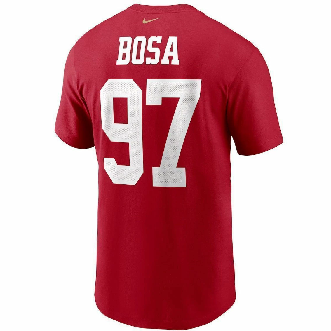 Nike Men's Nick Bosa Scarlet San Francisco 49ers Name & Number T-Shirt 6 Nike Men's Nick Bosa Scarlet San Francisco 49ers Name & Number T-Shirt - Image 4