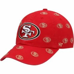 '47 Women's Scarlet San Francisco 49ers Confetti Clean Up Adjustable Hat