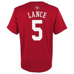 Outerstuff Youth Trey Lance Scarlet San Francisco 49ers Mainliner Name & Number T-Shirt 9 Outerstuff Youth Trey Lance Scarlet San Francisco 49ers Mainliner Name & Number T-Shirt -Fanatics DSCO1146364625 2946 ALT3