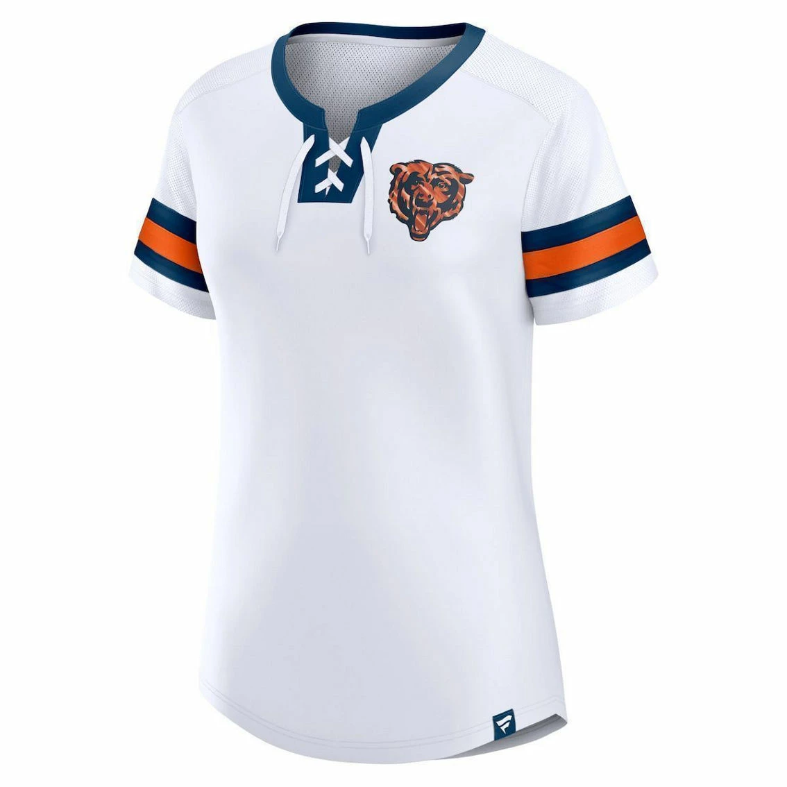 Fanatics Branded Women's White Chicago Bears Sunday Best Lace-Up T-Shirt 5 Fanatics Branded Women's White Chicago Bears Sunday Best Lace-Up T-Shirt - Image 3