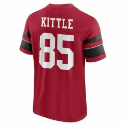 Fanatics Branded Men's George Kittle Scarlet San Francisco 49ers Hashmark Name & Number V-Neck T-Shirt 9 Fanatics Branded Men's George Kittle Scarlet San Francisco 49ers Hashmark Name & Number V-Neck T-Shirt -Fanatics DSCO1146364892 2946 ALT3