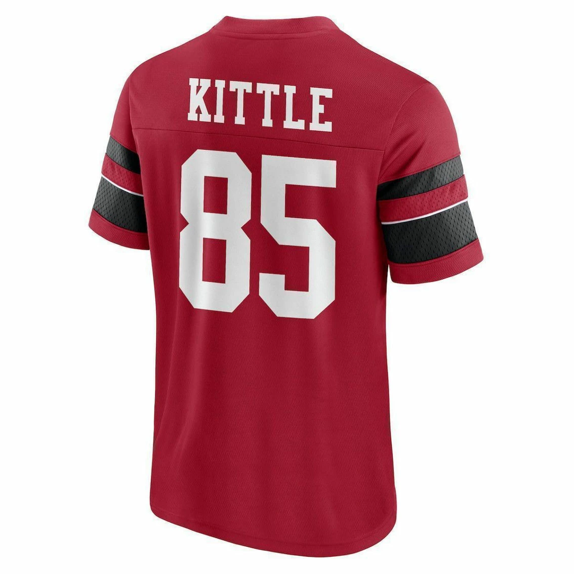 Fanatics Branded Men's George Kittle Scarlet San Francisco 49ers Hashmark Name & Number V-Neck T-Shirt 6 Fanatics Branded Men's George Kittle Scarlet San Francisco 49ers Hashmark Name & Number V-Neck T-Shirt - Image 4