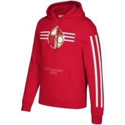 Mitchell & Ness Men's Scarlet San Francisco 49ers Three Stripe Pullover Hoodie 8 Mitchell & Ness Men's Scarlet San Francisco 49ers Three Stripe Pullover Hoodie -Fanatics DSCO1146462125 2946 ALT2