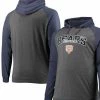 Fanatics Branded Men's Navy/Heathered Charcoal Chicago Bears Big & Tall Lightweight Raglan Pullover Hoodie