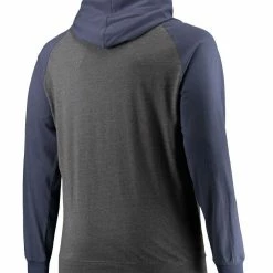 Fanatics Branded Men's Navy/Heathered Charcoal Chicago Bears Big & Tall Lightweight Raglan Pullover Hoodie -Fanatics DSCO1146625336 1320 ALT3
