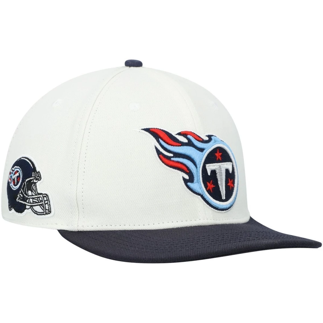Pro Standard Men's White/Navy Tennessee Titans 2Tone Snapback Hat 3 Pro Standard Men's White/Navy Tennessee Titans 2Tone Snapback Hat