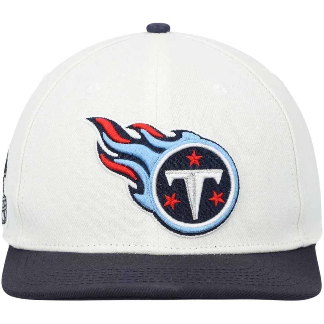 Pro Standard Men's White/Navy Tennessee Titans 2Tone Snapback Hat 5 Pro Standard Men's White/Navy Tennessee Titans 2Tone Snapback Hat - Image 3