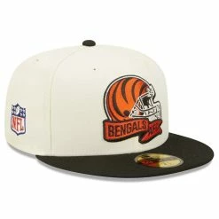 Men's New Era Cream/Black Cincinnati Bengals 2022 Sideline 59FIFTY Fitted Hat -Fanatics DSCO1146830567 6662 ALT1
