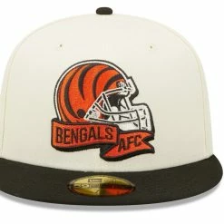 Men's New Era Cream/Black Cincinnati Bengals 2022 Sideline 59FIFTY Fitted Hat -Fanatics DSCO1146830567 6662 ALT2