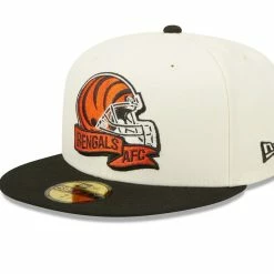 Men's New Era Cream/Black Cincinnati Bengals 2022 Sideline 59FIFTY Fitted Hat -Fanatics DSCO1146830567 6662 ALT3