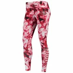 FOCO Women's Scarlet San Francisco 49ers Tie-Dye Leggings 8 FOCO Women's Scarlet San Francisco 49ers Tie-Dye Leggings -Fanatics DSCO1146831804 2946 ALT2