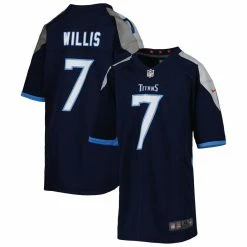 Nike Youth Malik Willis Navy Tennessee Titans Game Jersey