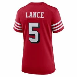 Nike Women's Trey Lance Scarlet San Francisco 49ers Alternate Game Jersey 9 Nike Women's Trey Lance Scarlet San Francisco 49ers Alternate Game Jersey -Fanatics DSCO1147016748 2946 ALT3