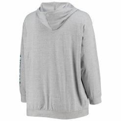 Fanatics Branded Women's Heathered Gray Tennessee Titans Plus Size Lace-Up Pullover Hoodie 9 Fanatics Branded Women's Heathered Gray Tennessee Titans Plus Size Lace-Up Pullover Hoodie -Fanatics DSCO1147016809 1927 ALT3