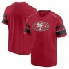 Fanatics Branded Men's Scarlet San Francisco 49ers Textured Hashmark V-Neck T-Shirt -Fanatics DSCO1147017380 2946