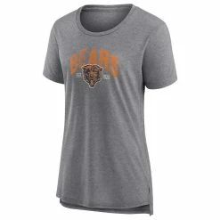 Fanatics Branded Women's Heathered Gray Chicago Bears Drop Back Modern T-Shirt -Fanatics DSCO1147017389 1927 ALT2