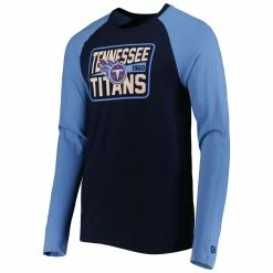 New Era Men's Navy Tennessee Titans Current Raglan Long Sleeve T-Shirt -Fanatics DSCO1147089067 1320 ALT2