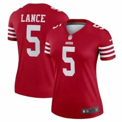 Nike Women's Trey Lance Scarlet San Francisco 49ers Legend Jersey