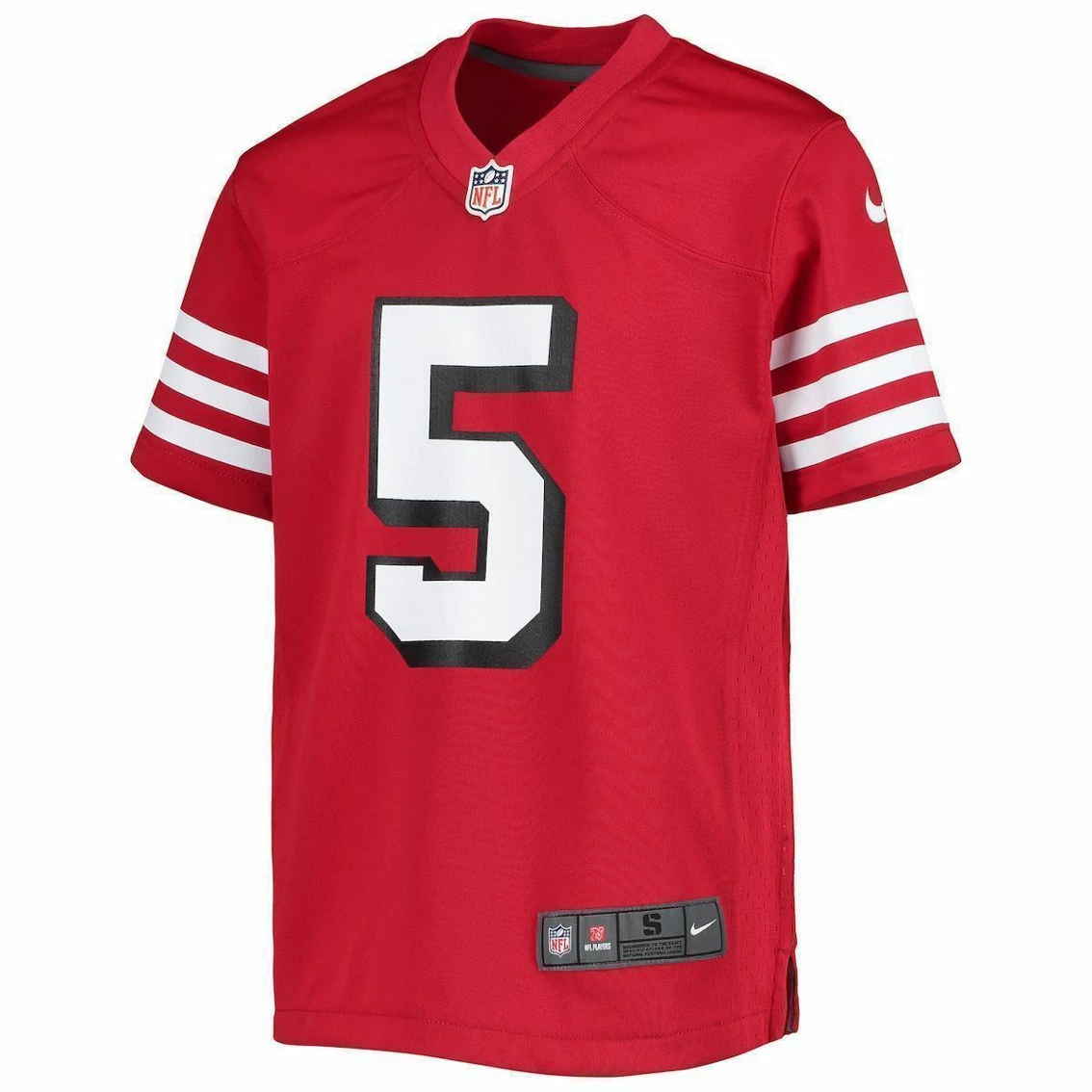 Nike Youth Trey Lance Scarlet San Francisco 49ers Alternate Game Jersey 5 Nike Youth Trey Lance Scarlet San Francisco 49ers Alternate Game Jersey - Image 3
