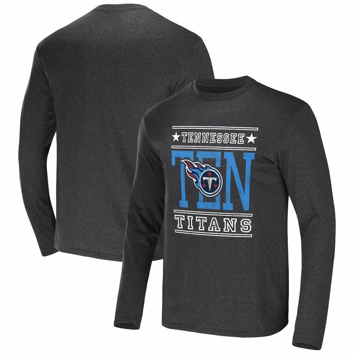 NFL X Darius Rucker Collection By Fanatics Men's Heathered Charcoal Tennessee Titans Long Sleeve T-Shirt 3 NFL X Darius Rucker Collection By Fanatics Men's Heathered Charcoal Tennessee Titans Long Sleeve T-Shirt