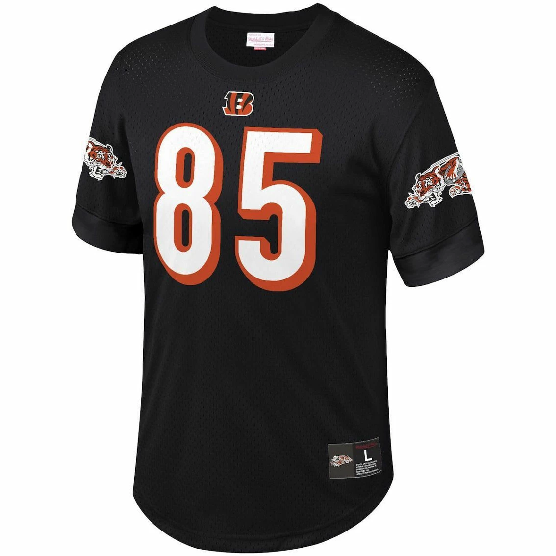 Men's Mitchell & Ness Chad Ochocinco Black Cincinnati Bengals Retired Player Name & Number Mesh Top 5 Men's Mitchell & Ness Chad Ochocinco Black Cincinnati Bengals Retired Player Name & Number Mesh Top - Image 3