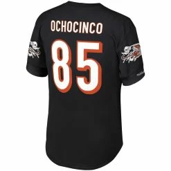 Men's Mitchell & Ness Chad Ochocinco Black Cincinnati Bengals Retired Player Name & Number Mesh Top 9 Men's Mitchell & Ness Chad Ochocinco Black Cincinnati Bengals Retired Player Name & Number Mesh Top -Fanatics DSCO1147246239 1007 ALT3