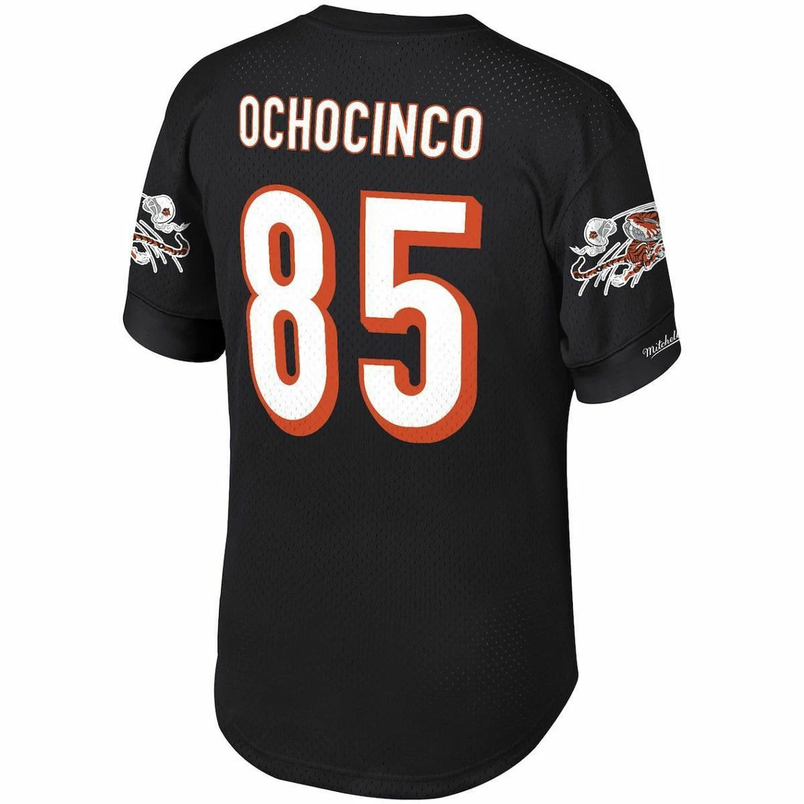 Men's Mitchell & Ness Chad Ochocinco Black Cincinnati Bengals Retired Player Name & Number Mesh Top 6 Men's Mitchell & Ness Chad Ochocinco Black Cincinnati Bengals Retired Player Name & Number Mesh Top - Image 4