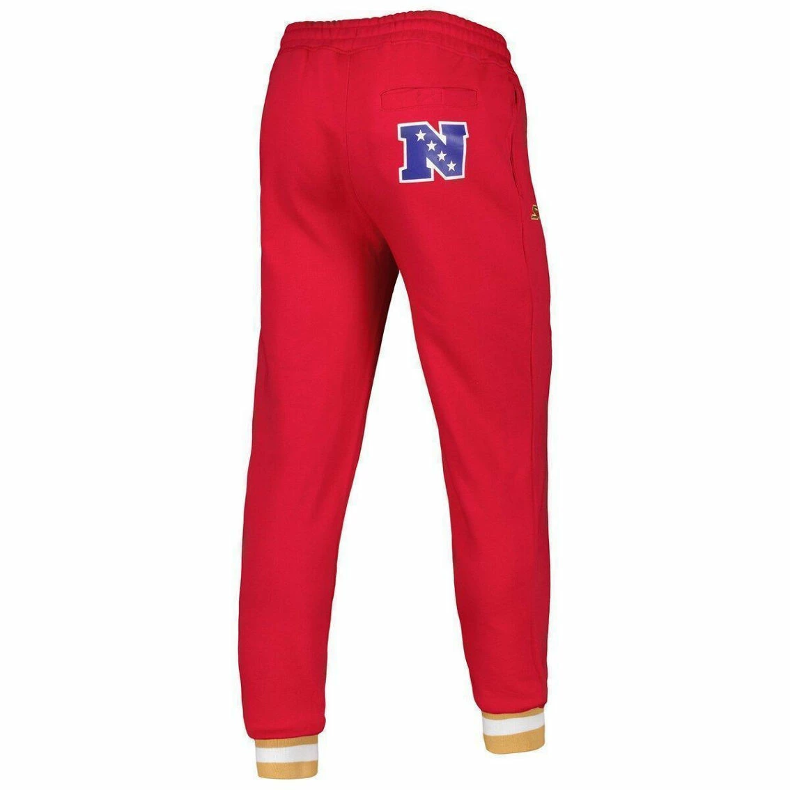 Starter Men's Scarlet San Francisco 49ers Blitz Fleece Jogger Pants 6 Starter Men's Scarlet San Francisco 49ers Blitz Fleece Jogger Pants - Image 4