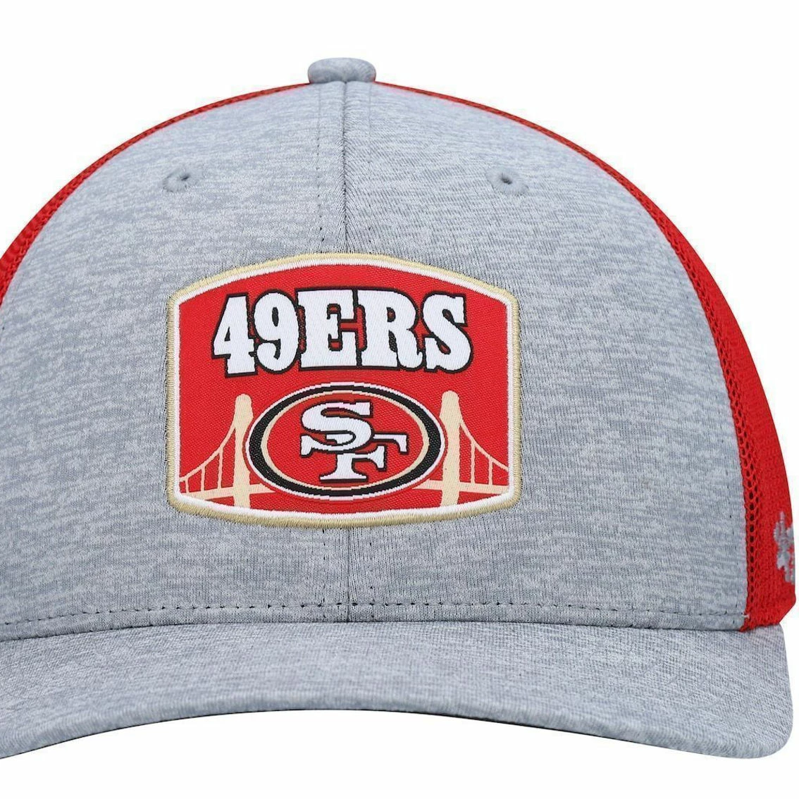 '47 Men's Heathered Gray/Scarlet San Francisco 49ers Motivator Flex Hat 5 '47 Men's Heathered Gray/Scarlet San Francisco 49ers Motivator Flex Hat - Image 3