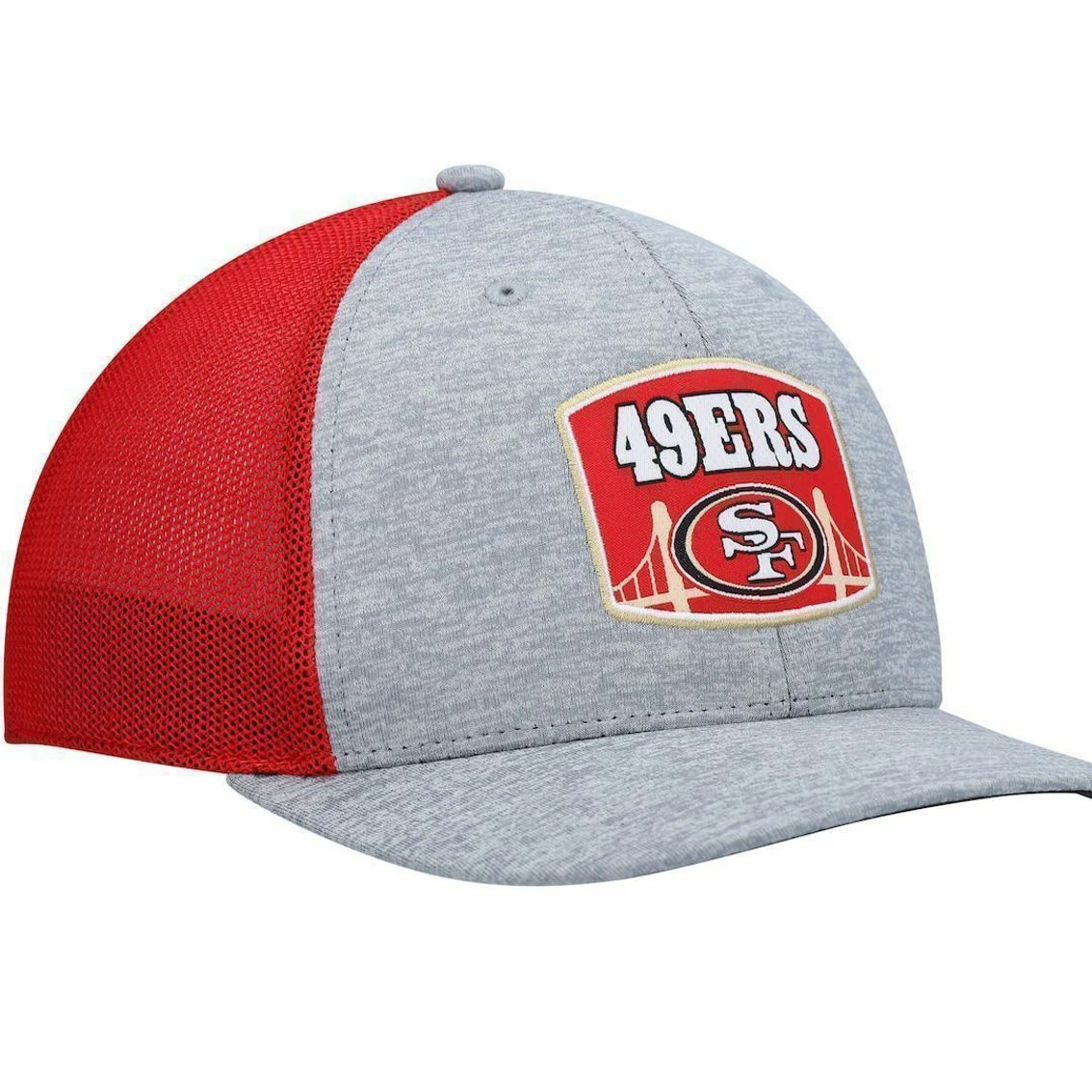 '47 Men's Heathered Gray/Scarlet San Francisco 49ers Motivator Flex Hat 6 '47 Men's Heathered Gray/Scarlet San Francisco 49ers Motivator Flex Hat - Image 4