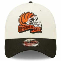Men's New Era Cream/Black Cincinnati Bengals 2022 Sideline 39THIRTY 2-Tone Flex Hat -Fanatics DSCO1147330321 6662 ALT2