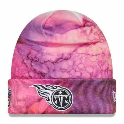 New Era Men's Pink Tennessee Titans 2022 NFL Crucial Catch Knit Hat