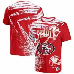 Staple Men's NFL X Red San Francisco 49ers All Over Print T-Shirt