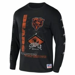 Staple Men's NFL X Black Chicago Bears World Renowned Long Sleeve T-Shirt 8 Staple Men's NFL X Black Chicago Bears World Renowned Long Sleeve T-Shirt -Fanatics DSCO1147400210 1007 ALT2