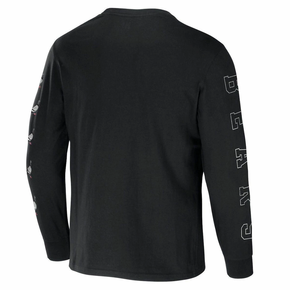 Staple Men's NFL X Black Chicago Bears World Renowned Long Sleeve T-Shirt 6 Staple Men's NFL X Black Chicago Bears World Renowned Long Sleeve T-Shirt - Image 4