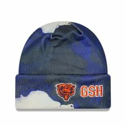 Men's New Era Navy Chicago Bears 2022 Sideline Ink Dye Cuffed Knit Hat -Fanatics DSCO1147414720 1320 ALT2