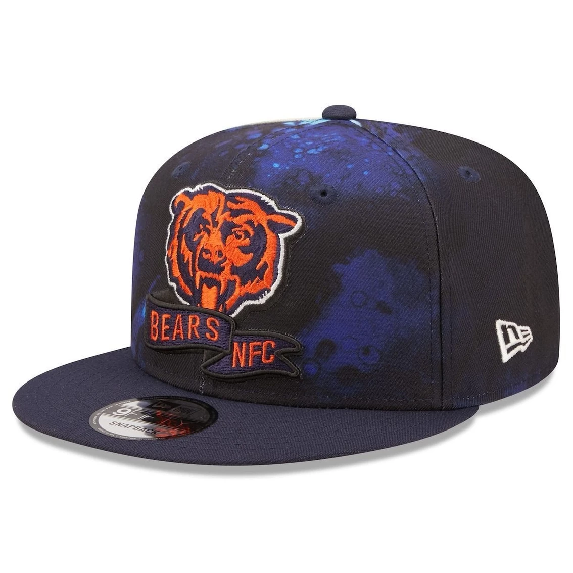 New Era Men's Navy Chicago Bears 2022 Sideline 9FIFTY Ink Dye Snapback Hat 6 New Era Men's Navy Chicago Bears 2022 Sideline 9FIFTY Ink Dye Snapback Hat - Image 4