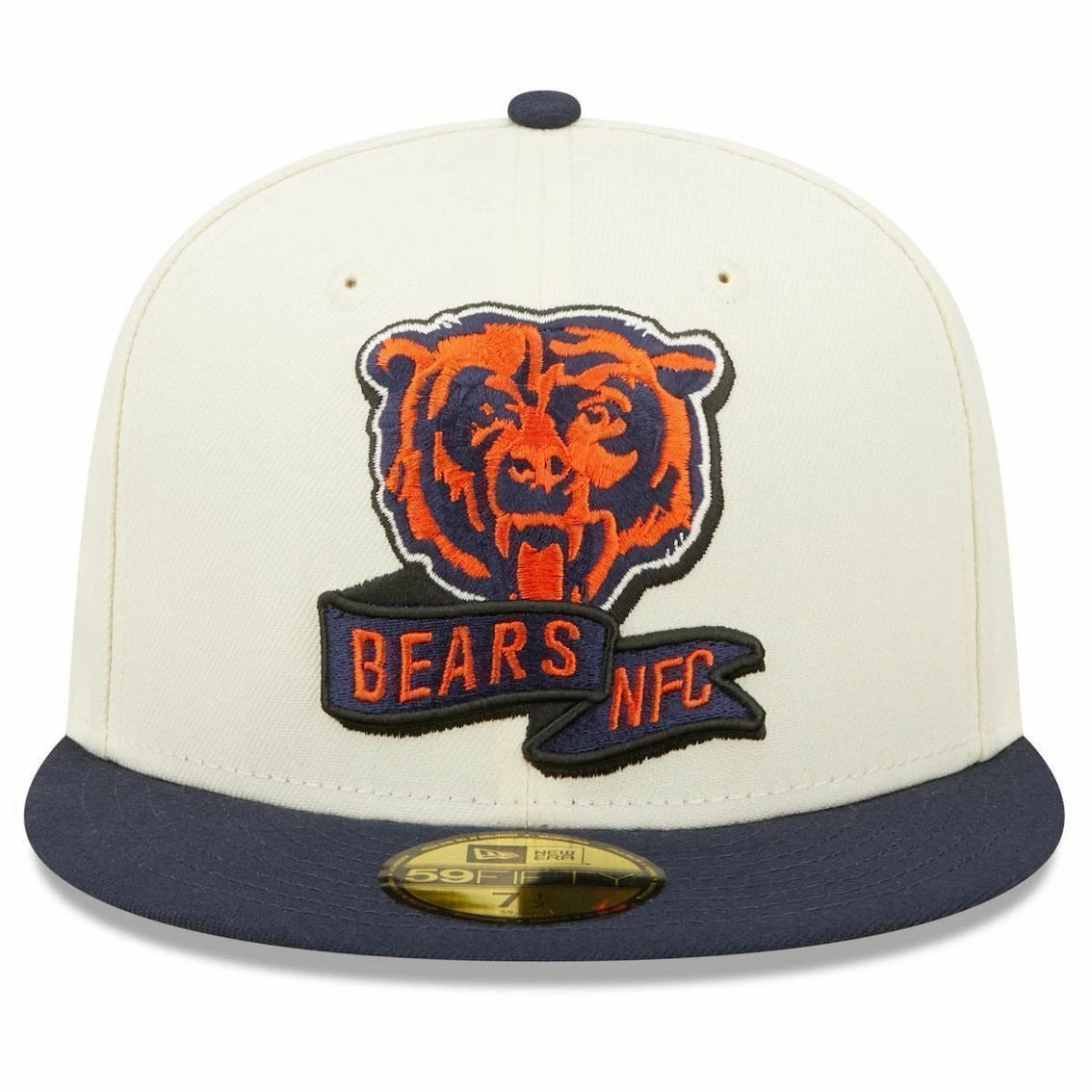 New Era Men's Cream/Navy Chicago Bears 2022 Sideline 59FIFTY Fitted Hat 5 New Era Men's Cream/Navy Chicago Bears 2022 Sideline 59FIFTY Fitted Hat - Image 3
